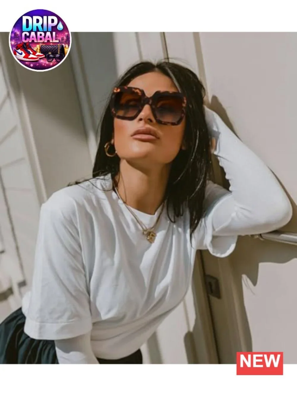 Oversized Square Sunglasses for Women Retro Luxury Big UV400 Protection